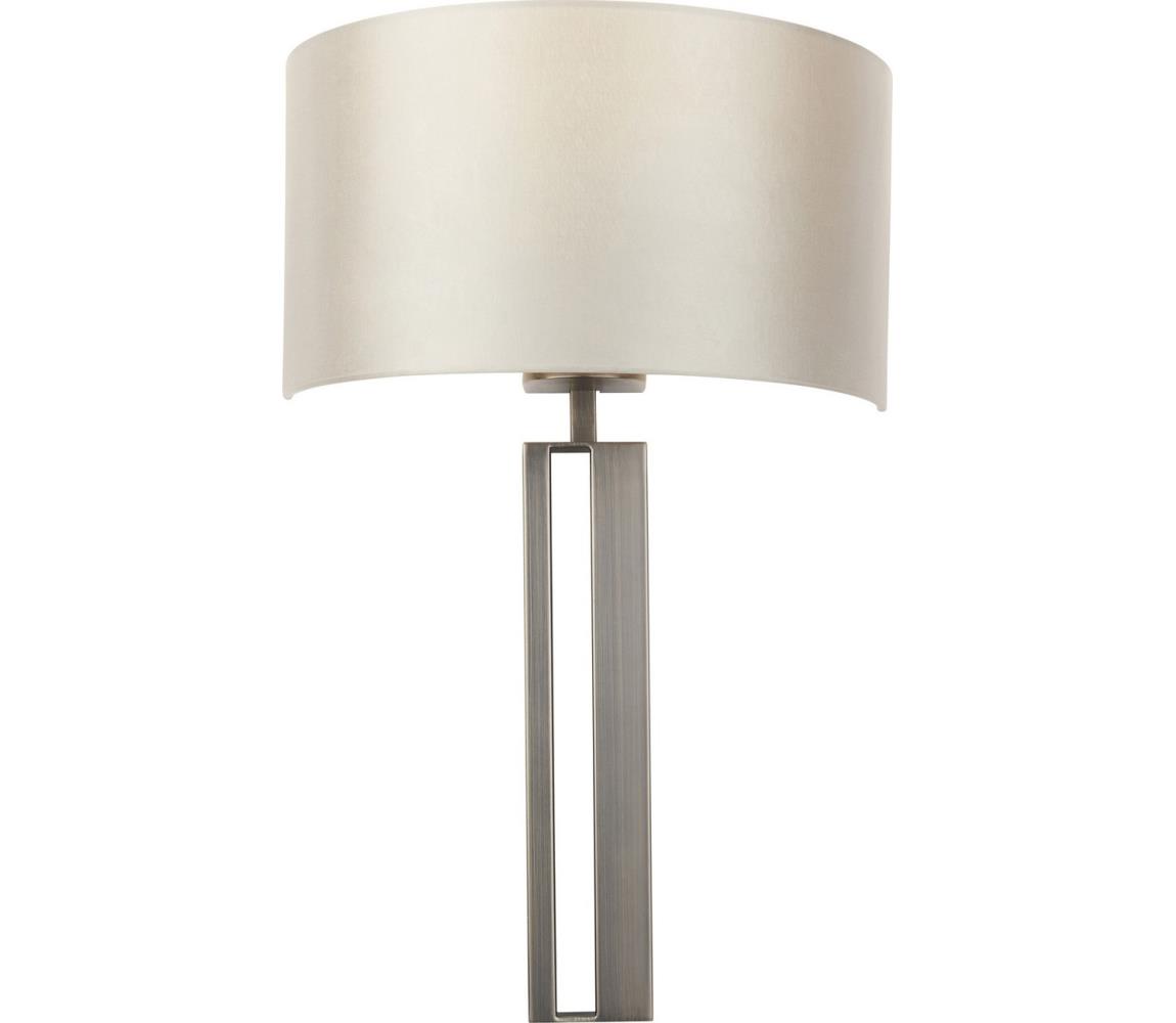 Endon 95449 - Nástěnná lampa 1xE27/10W/230V béžová/matný chrom 95449