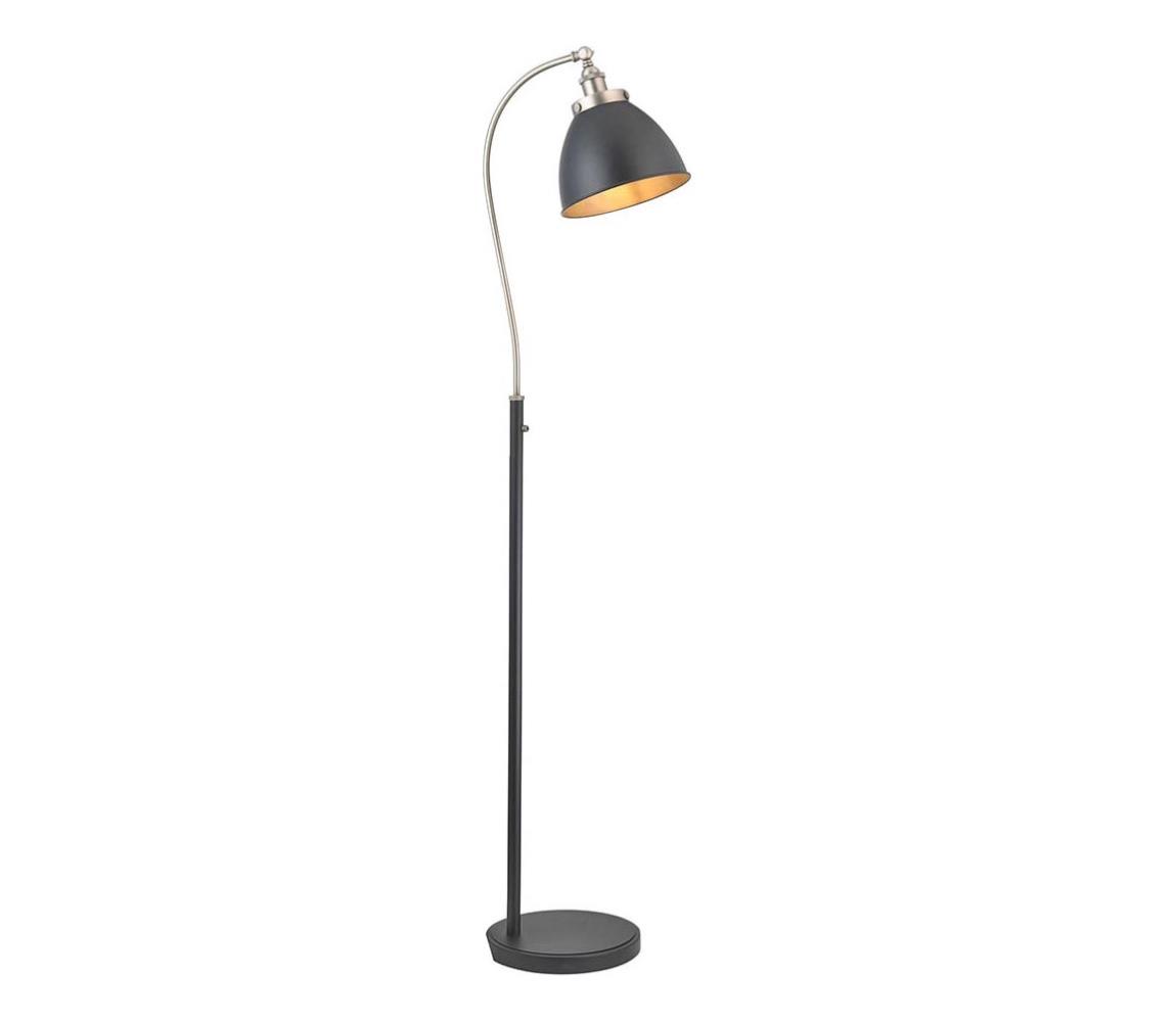 Endon 98753 - Stojací lampa FRANKLIN 1xE27/10W/230V matný chrom/antracit 98753
