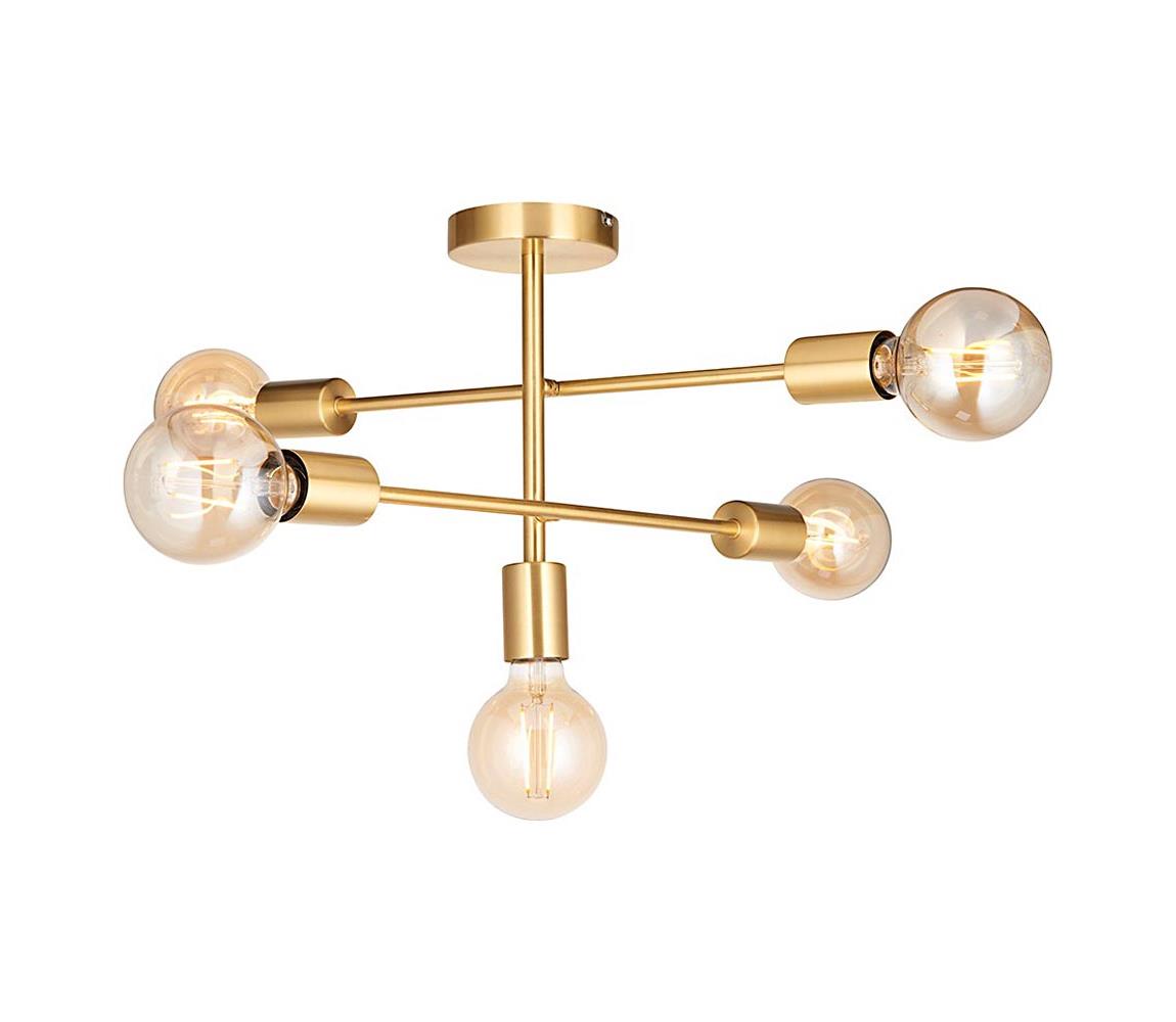 Endon 98786 - Lustr na tyči SOHAN 5xE27/10W/230V mosaz 98786
