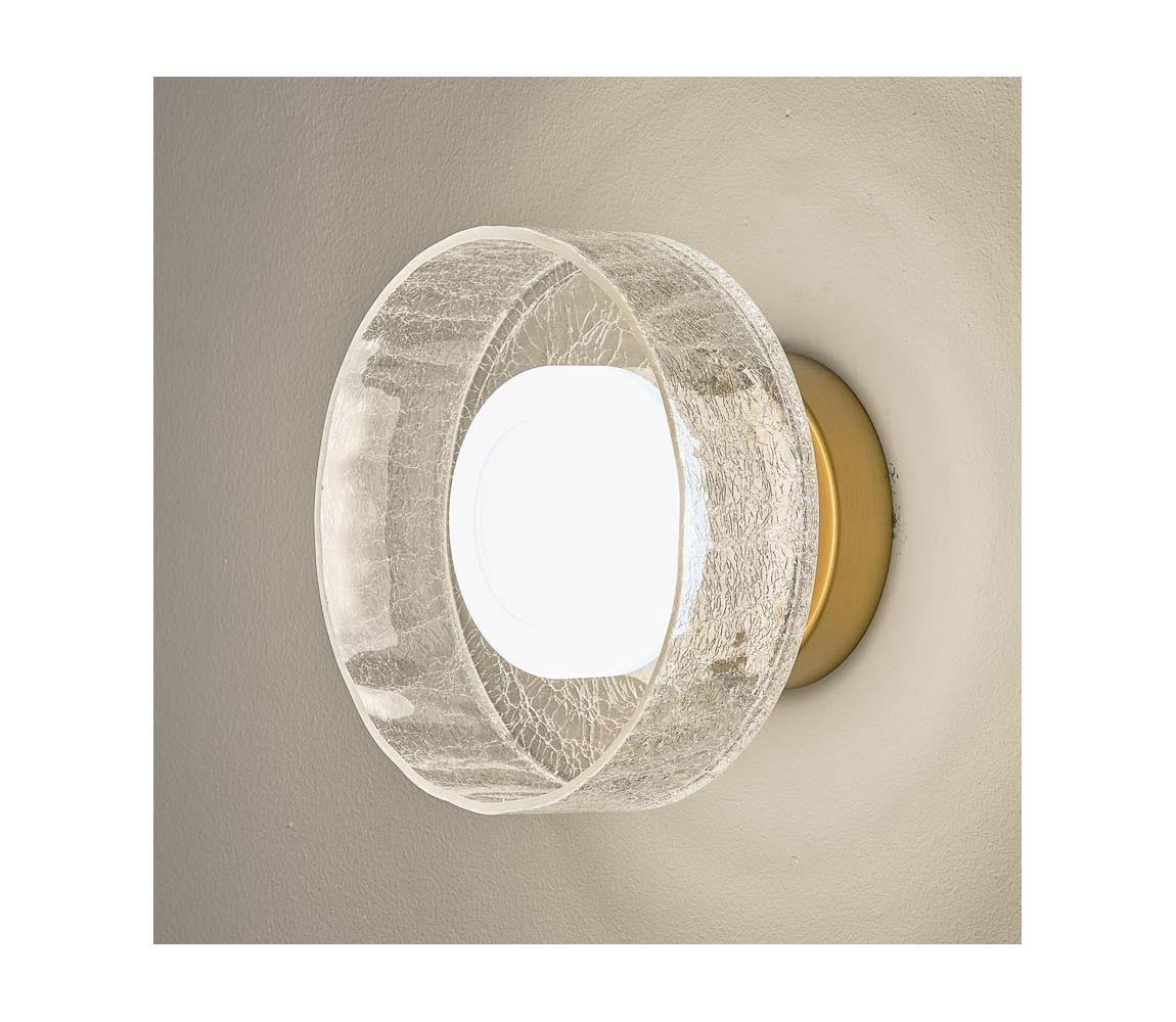 Eurolamp LED Nástěnné svítidlo NIMBUS LED/8W/230V 3000K zlatá/čirá 144-18013