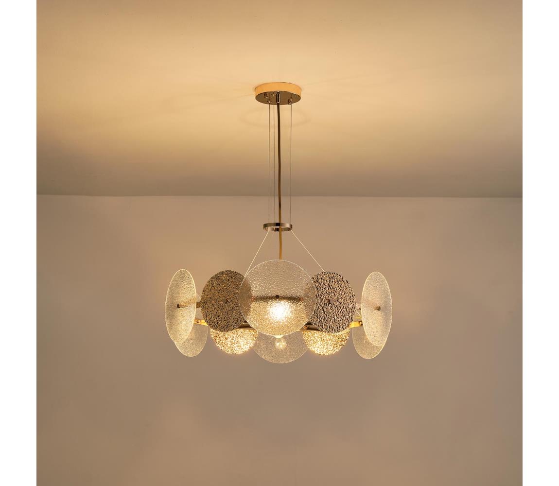 Eurolamp Lustr na lanku GLOW 6xE14/40W/230V 144-24041