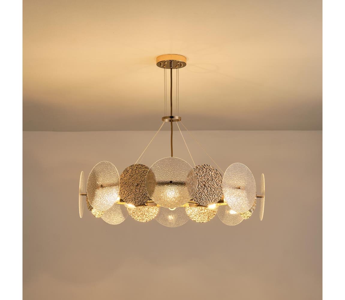 Eurolamp Lustr na lanku GLOW 8xE14/40W/230V 144-24042