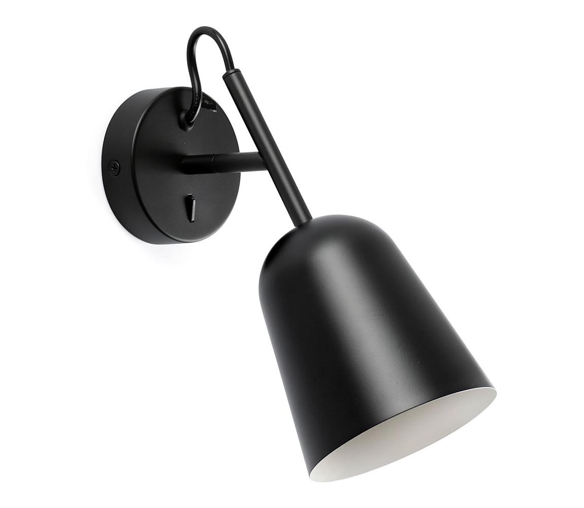 FARO Barcelona FARO 28257 - Nástěnná lampa STUDIO 1xE14/8W/230V černá 28257