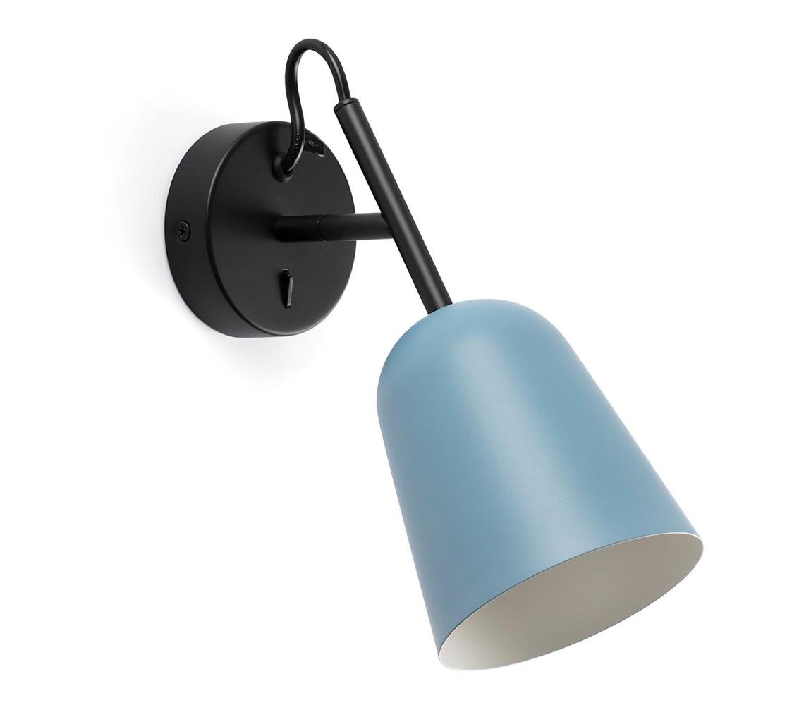FARO Barcelona FARO 28274 - Nástěnná lampa STUDIO 1xE14/8W/230V modrá/černá 28274
