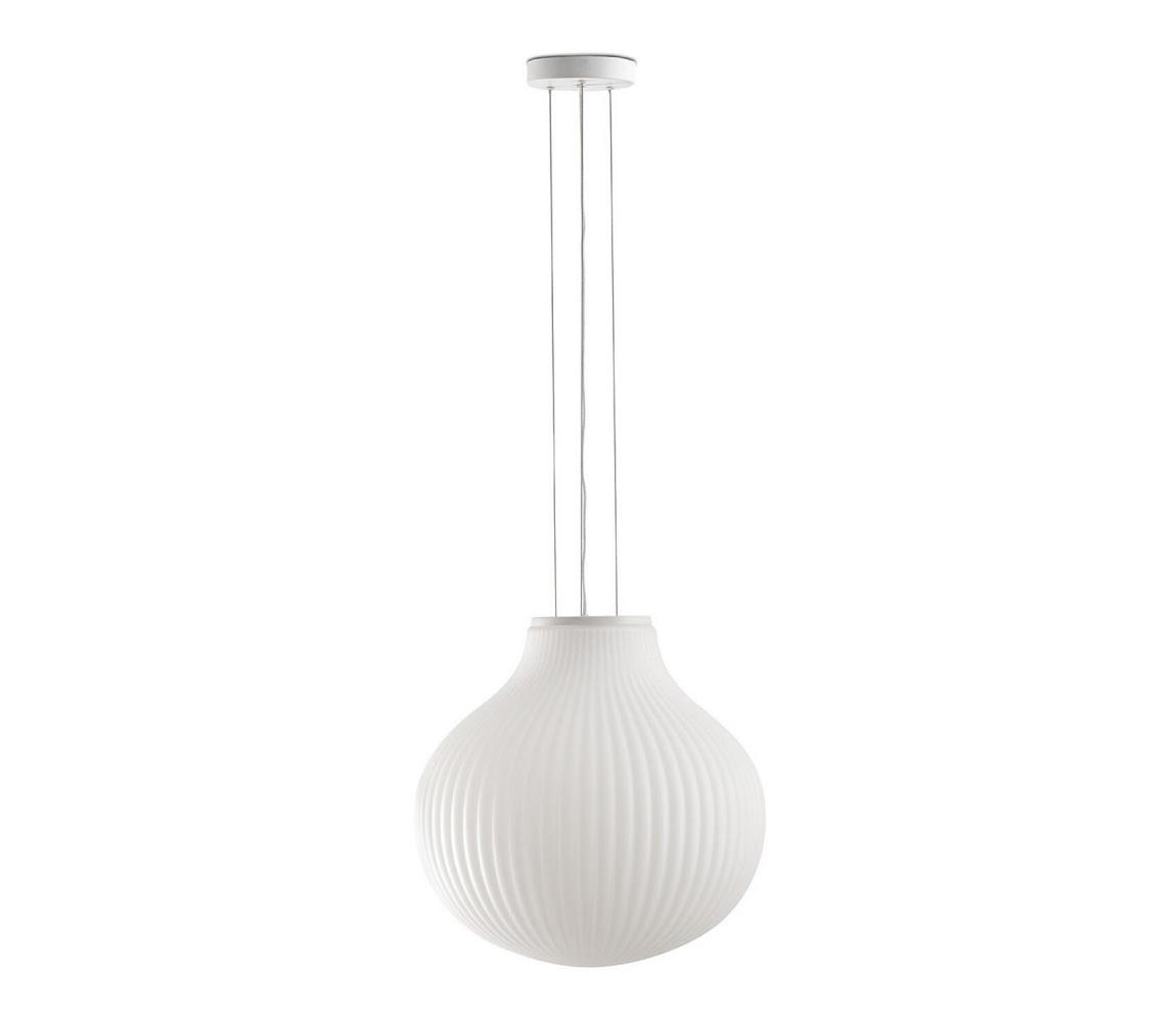 FARO Barcelona FARO 28301 - Lustr na lanku ISABELLE 1xE27/15W/230V pr. 40 cm bílá 28301