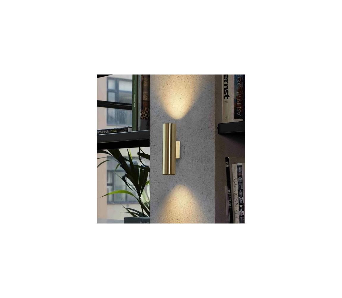 FARO Barcelona FARO 43760 - Nástěnné svítidlo STAN 2xGU10/8W/230V zlatá 43760