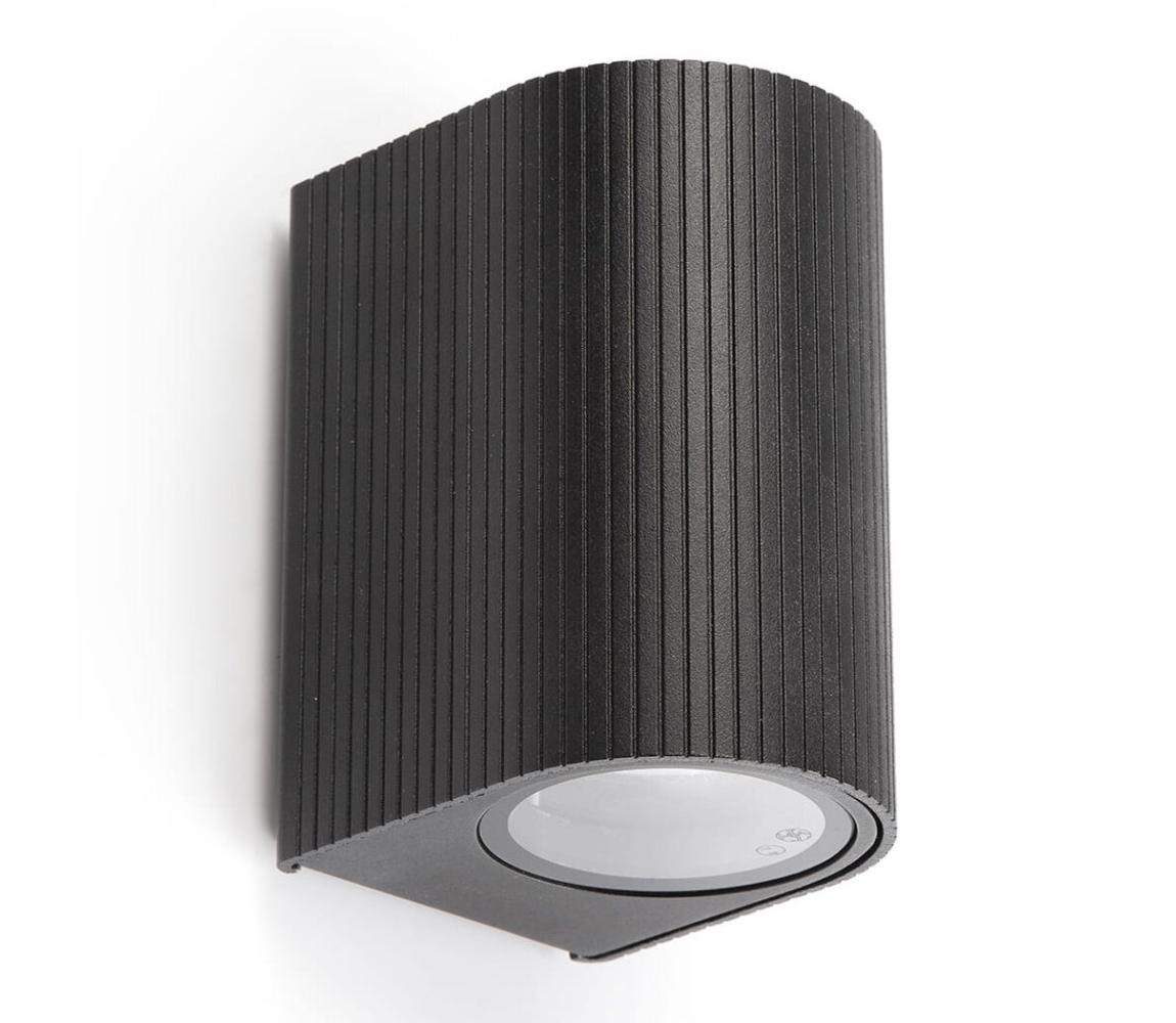 FARO Barcelona FARO 70322 - Venkovní nástěnné svítidlo ESTELA 1xGU10/5W/230V IP65 černá 70322