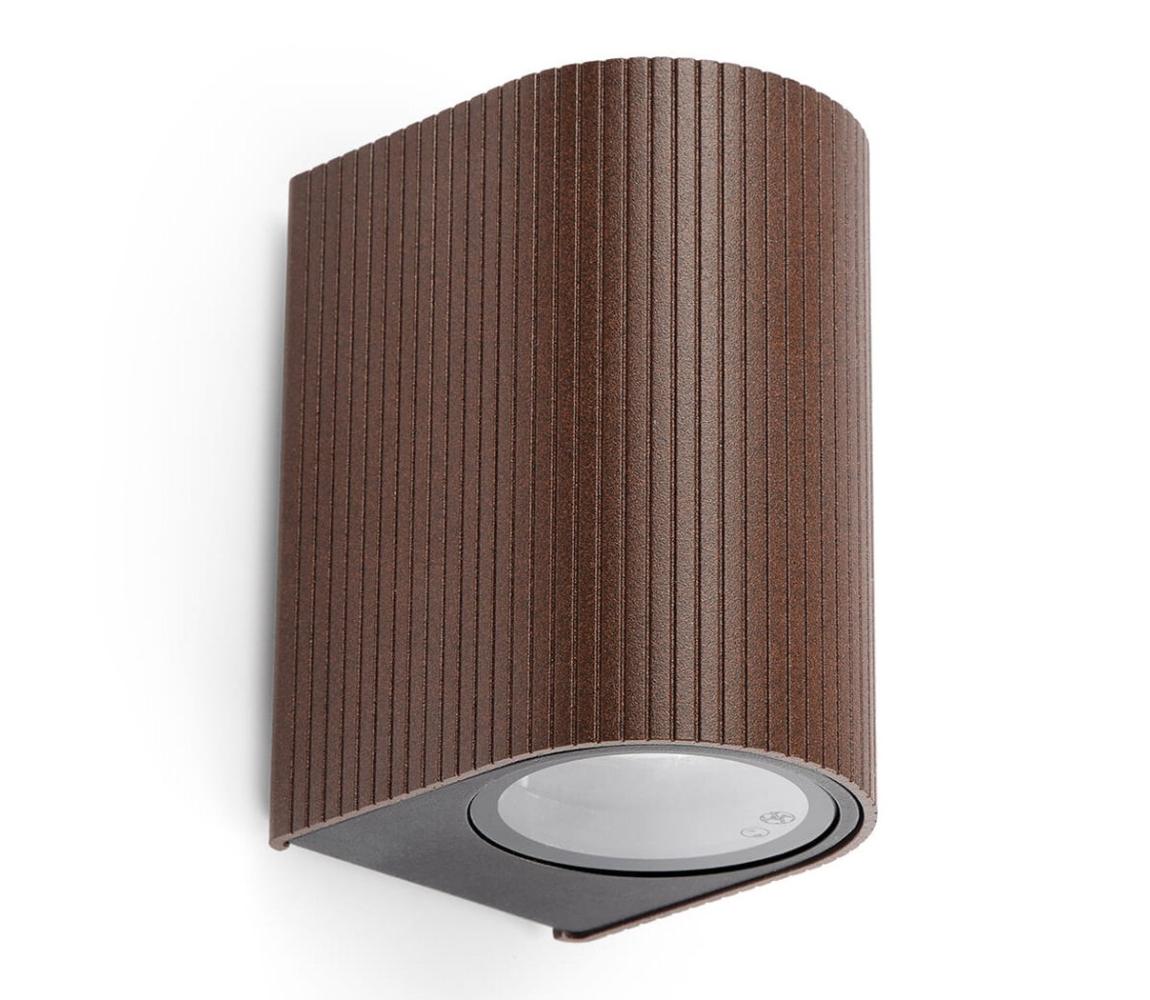 FARO Barcelona FARO 70324 - Venkovní nástěnné svítidlo ESTELA 1xGU10/5W/230V IP65 hnědá 70324