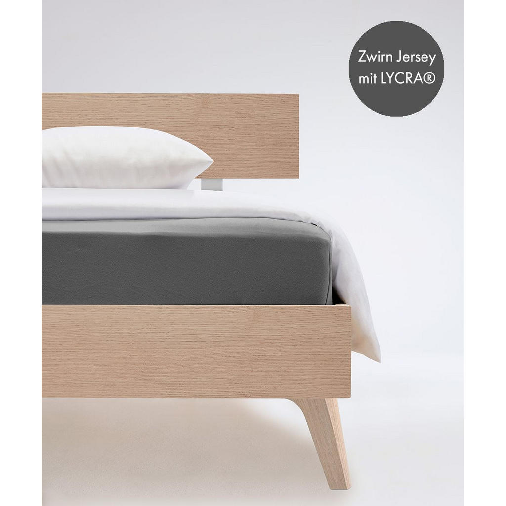 Fleuresse ELASTICKÉ PROSTĚRADLO, žerzej, šedá, 100/200 cm