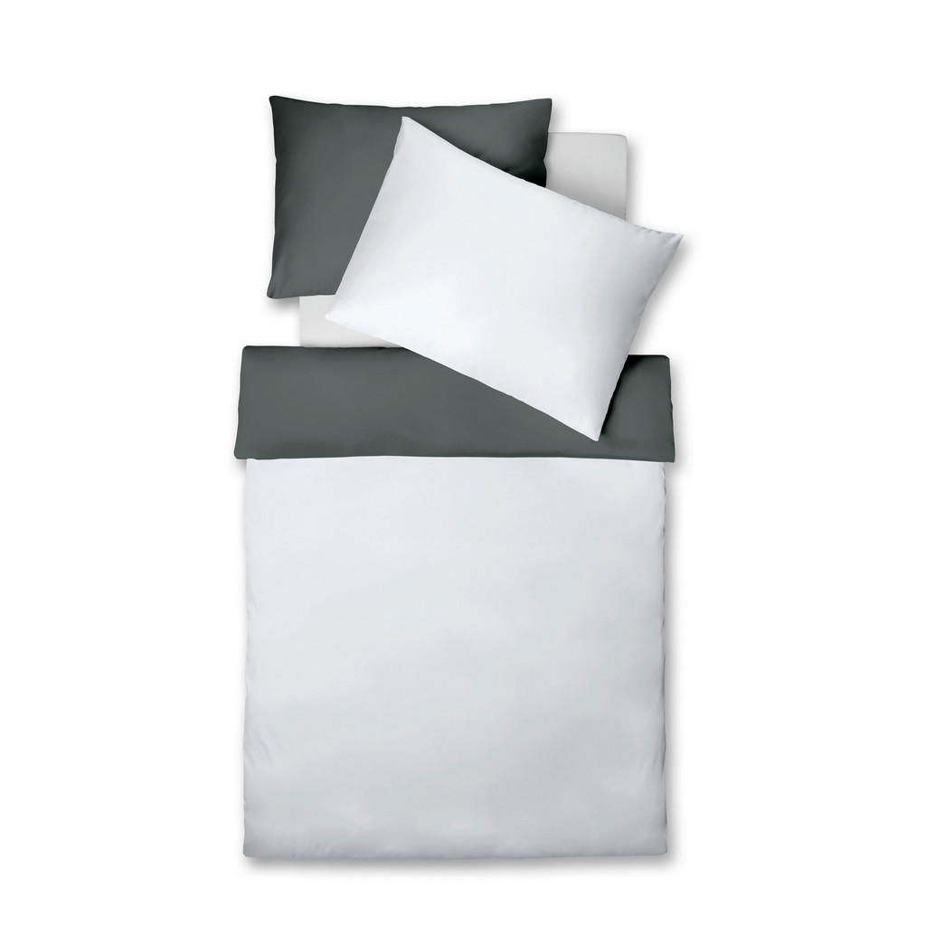 Fleuresse POVLEČENÍ, makosatén, šedá, světle šedá, 140/200 cm