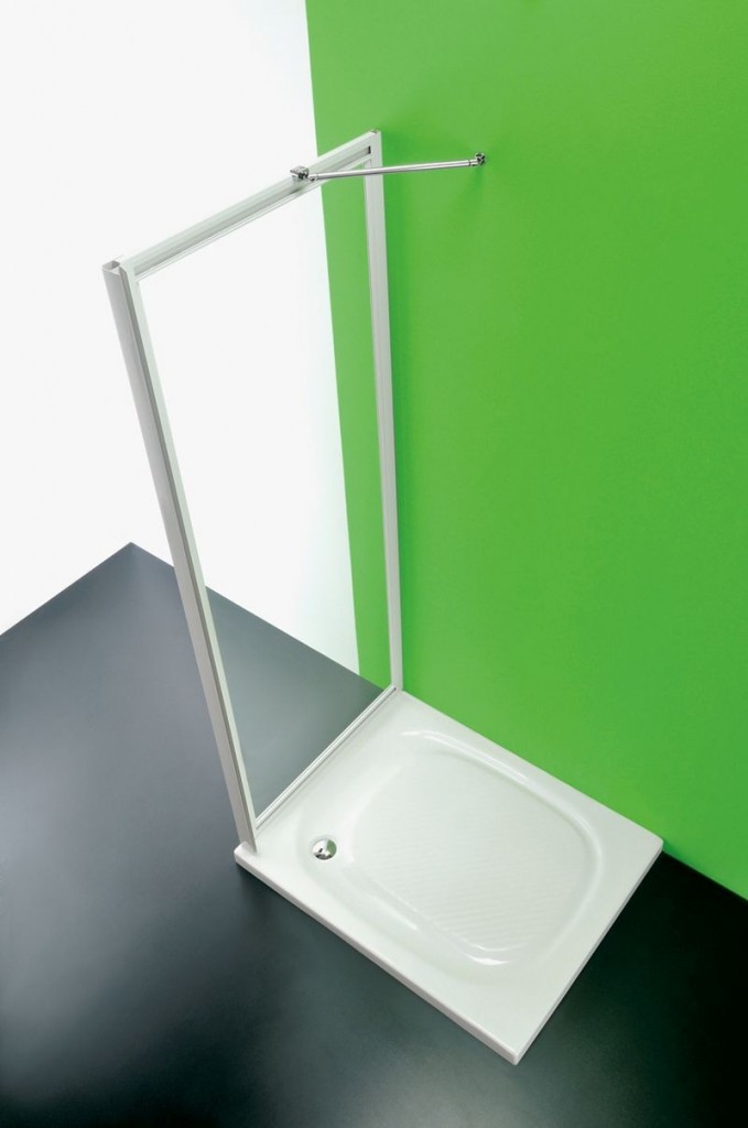 FORTE Sprchová zástěna ANTA FISSA CC Barva rámu Bílá, Rozměr A 90, Výplň Polystyrol 2,2 mm (acrilico) BSAFI90CCP