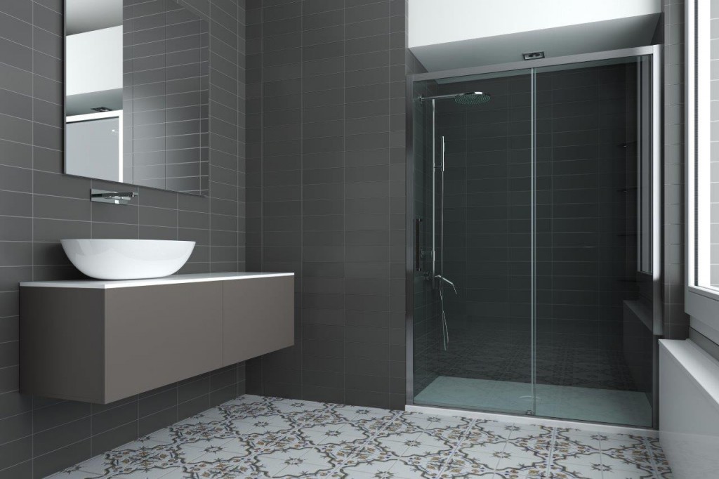 FORTE Sprchové dveře URBAN ESSENCE N1FS Barva rámu Hliník ossidato, Rozměr A 150, Směr zavírání Pravé (DX), Výplň Čiré bezpečnostní sklo 6 mm BEN15DXA1
