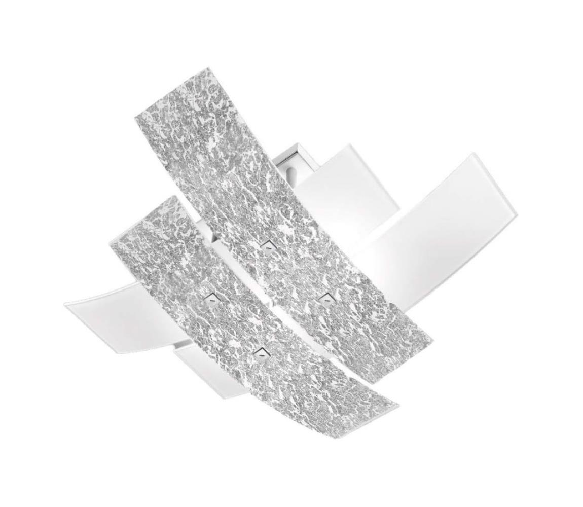 Gea Luce LARA P M arg - Stropní svítidlo LARA 2xE27/70W/230V 70 cm stříbrná LARA P/M arg