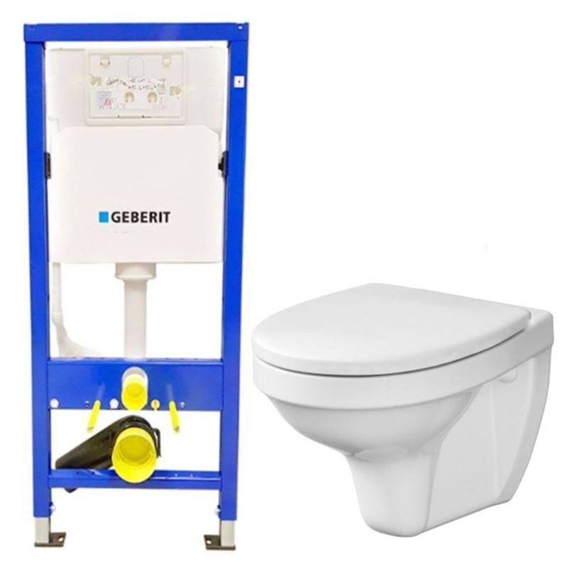 GEBERIT DuofixBasic bez tlačítka + WC CERSANIT DELFI + SEDÁTKO 458.103.00.2 X DE1