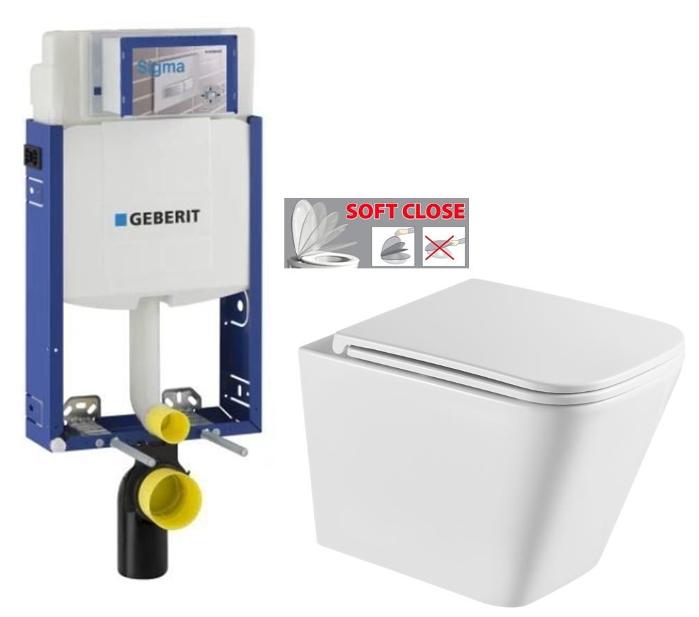 GEBERIT KOMBIFIX ECO, nádržka UP 320 bez tlačítka + WC INVENA FLORINA /VÍROVÉ SPLACH/ WITH SOFT, včetně soft/close sedátka 110.302.00.5 FL1