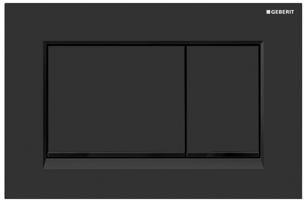 GEBERIT SIGMA30 ovládací tlačítko, Easy to clean, černá mat 115.883.16.1