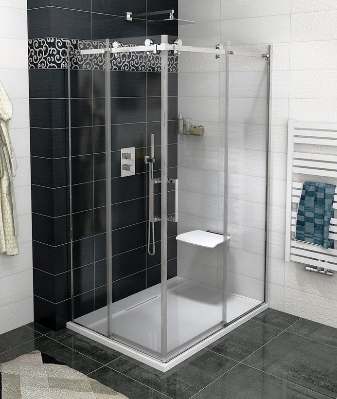 GELCO DRAGON Obdélníkový sprchový kout 800x1000 čiré sklo, GD4280-GD4210, rohový vstup GD4280-GD4210