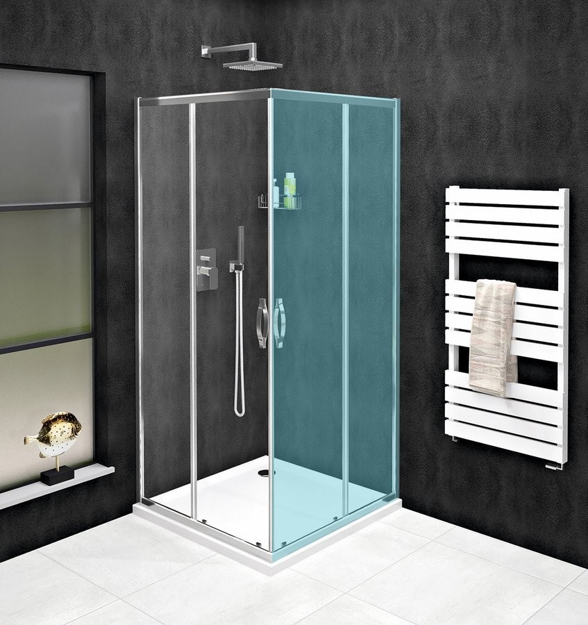 GELCO SIGMA SIMPLY CHROM Sprchové dveře pro rohový vstup 1200, čiré sklo, GS2112 GS2112