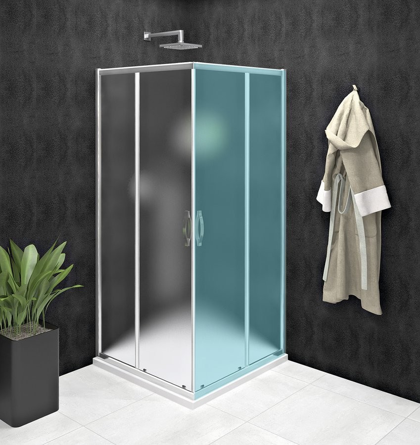 GELCO SIGMA SIMPLY CHROM Sprchové dveře pro rohový vstup 900 sklo BRICK, GS2490 GS2490