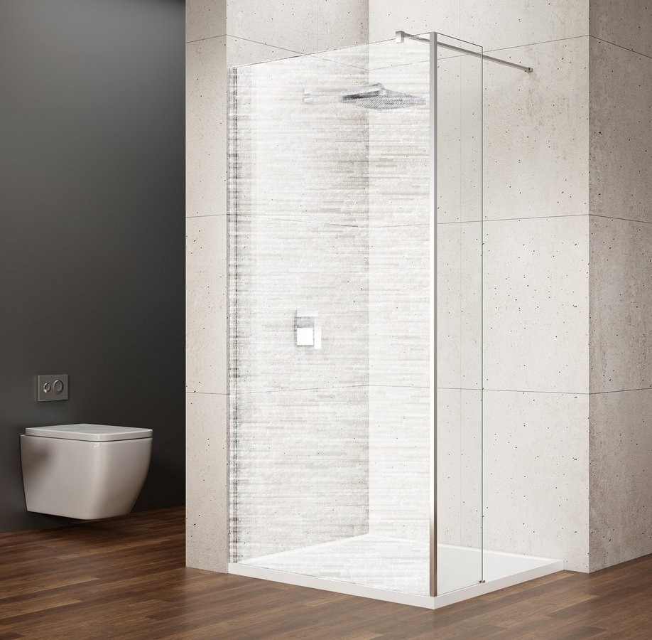 GELCO VARIO přídavný panel 350  čiré sklo GX3510 chrom GX3510