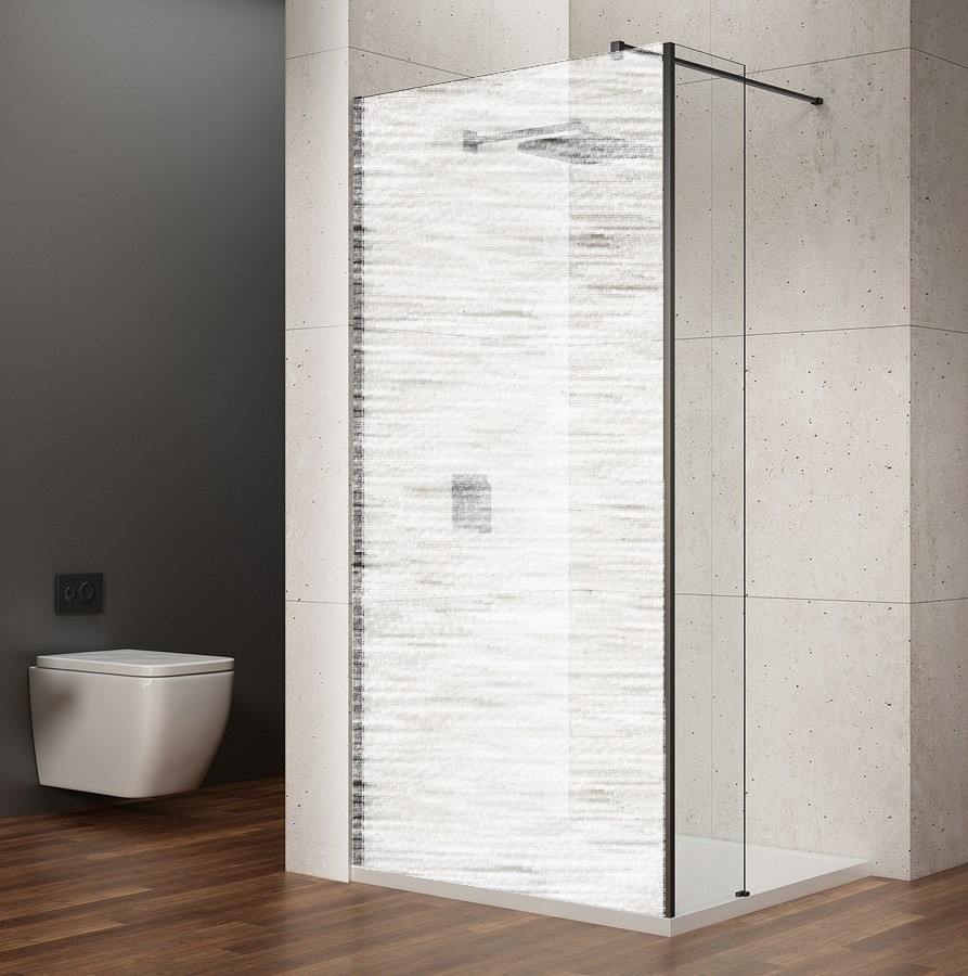 GELCO VARIO přídavný panel 350  čiré sklo GX3514 černá mat GX3514