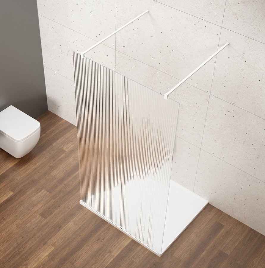 GELCO VARIO WHITE jednodílná sprchová zástěna do prostoru, sklo nordic, 1000  GX1510-03