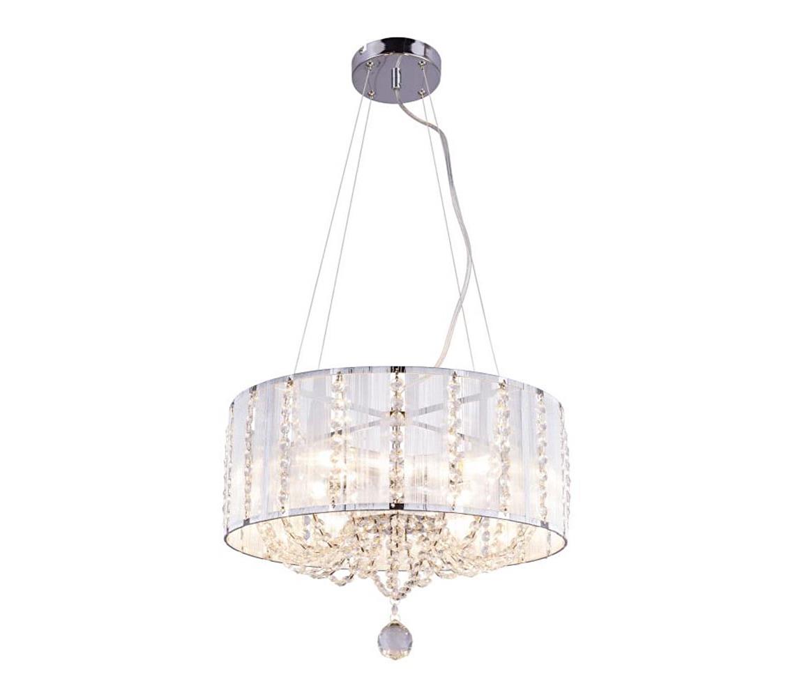 Globo 15091H - Křišťálový lustr na lanku WALLA 4xE14/40W/230V 15091H