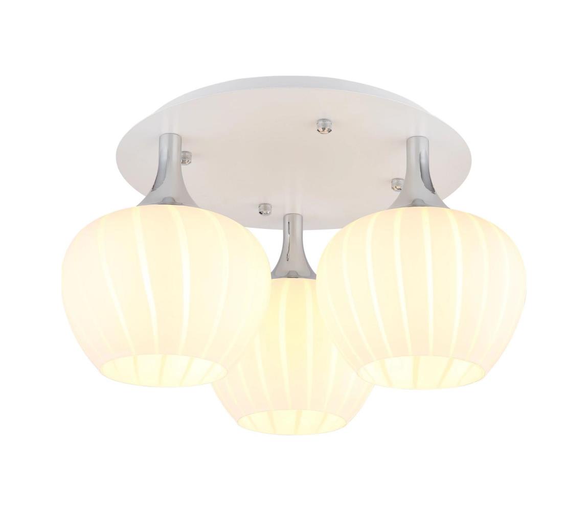 Globo 15548-3DW - Přisazený lustr MAXY 3xE27/40W/230V bílá 15548-3DW