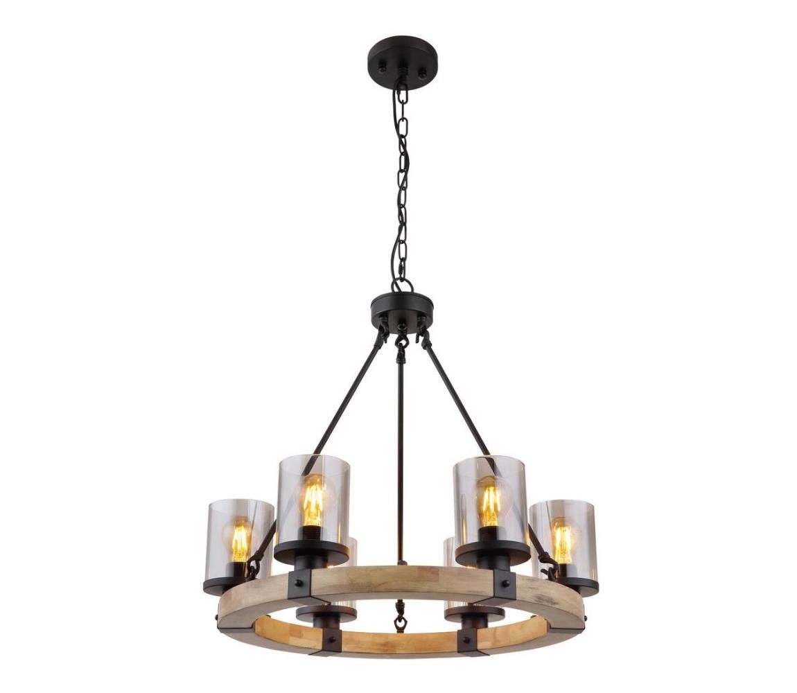 Globo 15555-6H - Lustr na řetězu LILA 6xE27/60W/230V 15555-6H