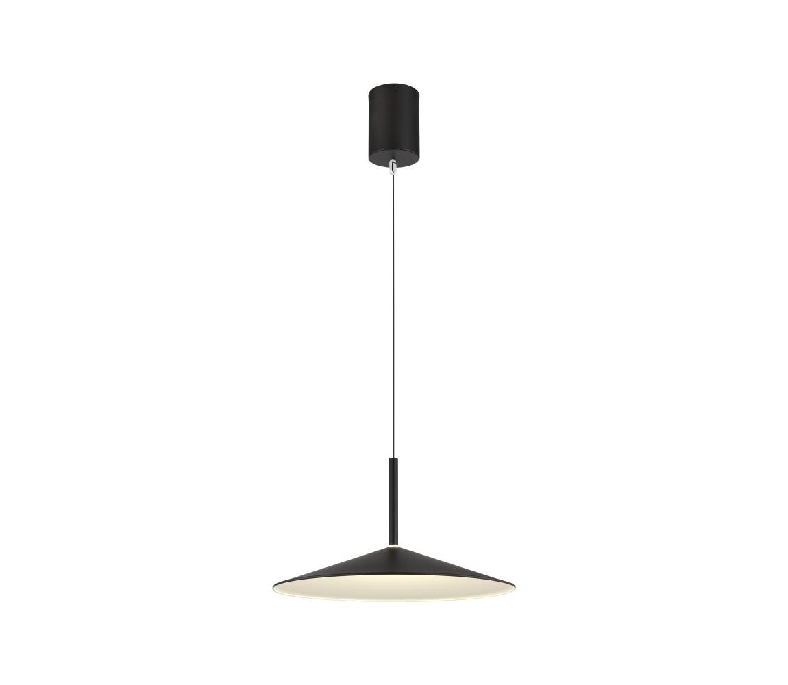 Globo 15635S - LED Lustr na lanku LAMPONE LED/18W/230V 4000K černá 15635S
