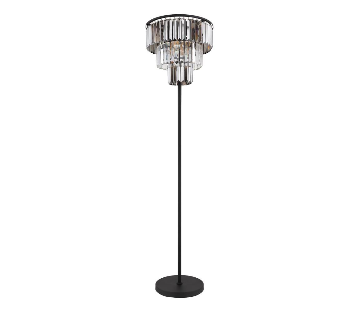 Globo 15695S - Stojací lampa NAXIS 3xE27/40W/230V pr. 40 cm černá 15695S