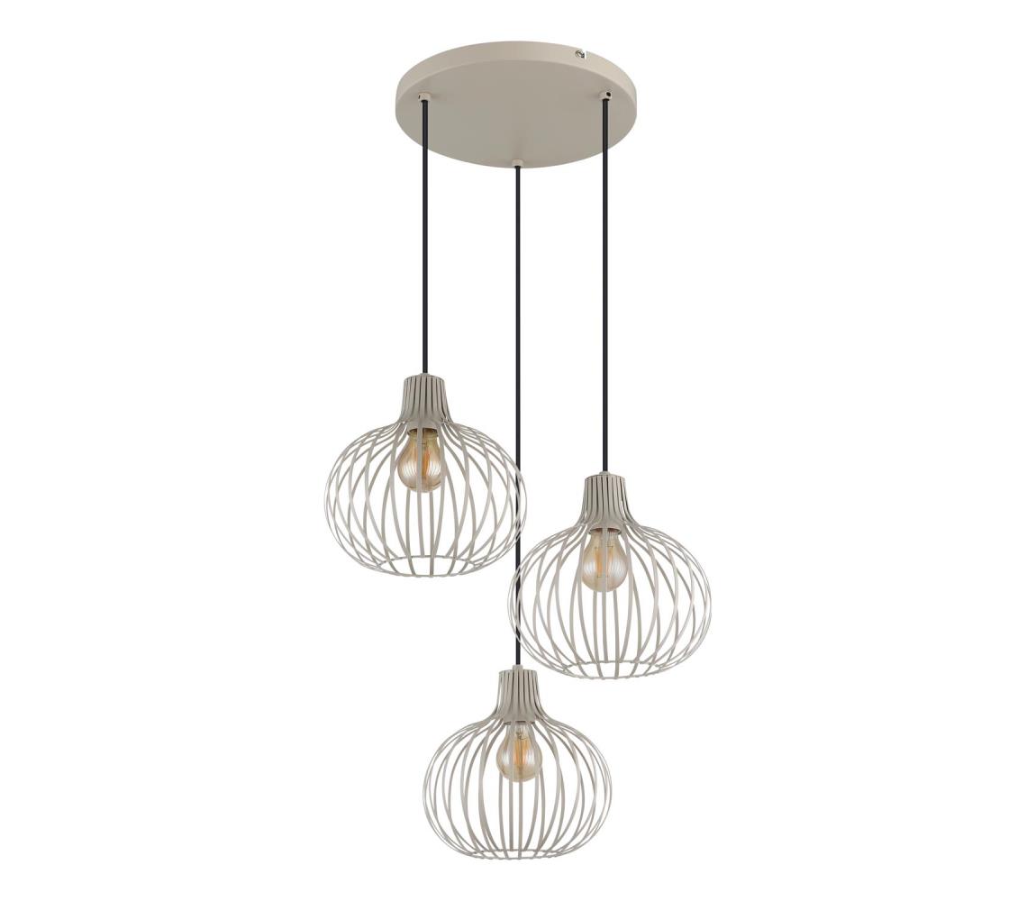 Globo 33379319 - Lustr na lanku MATEO 3xE27/40W/230V béžová 33379319