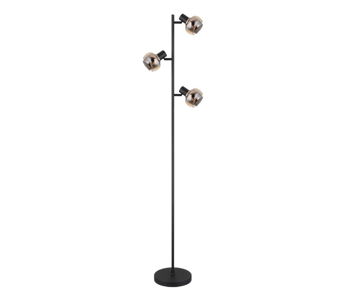 Globo 54309SB - Stojací lampa TOKKI 3xE14/40W/230V černá 54309SB