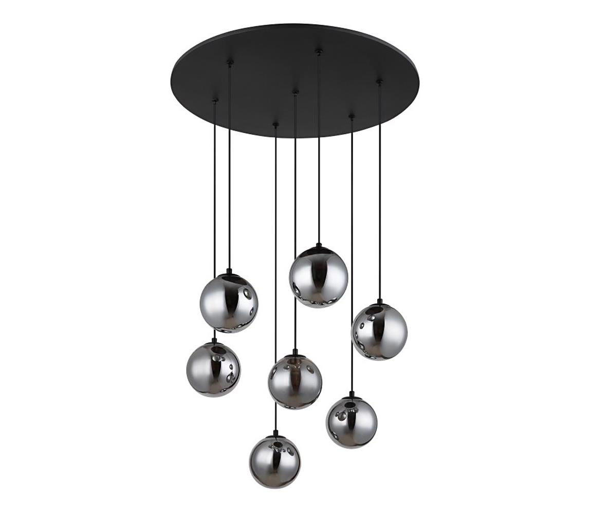 Globo 56133-7H - LED Lustr na lanku RIHA 7xG9/3,5W/230V kouřová/černá 56133-7H