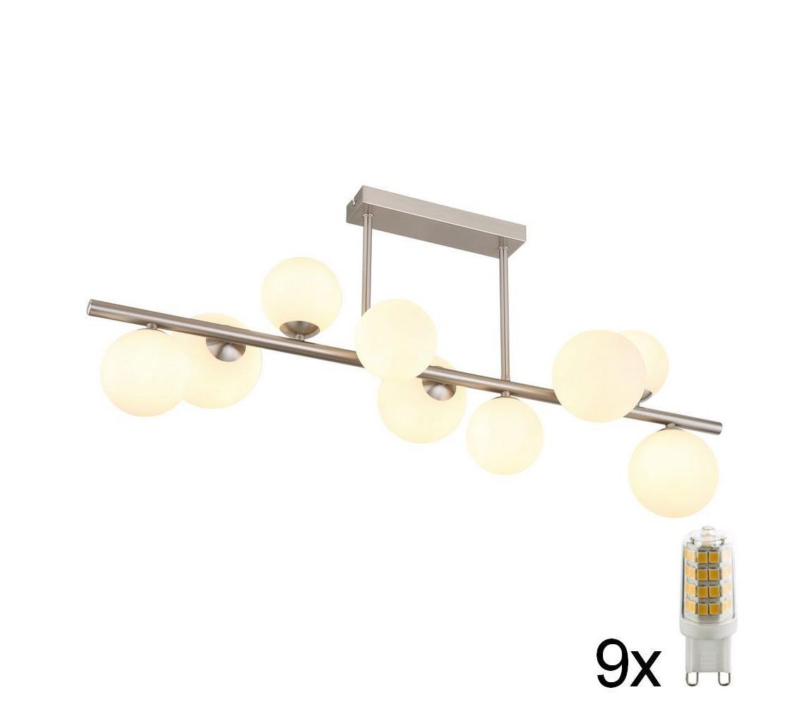 Globo 56140-9D - LED Lustr na tyči RIHA 9xG9/3W/230V chrom 56140-9D