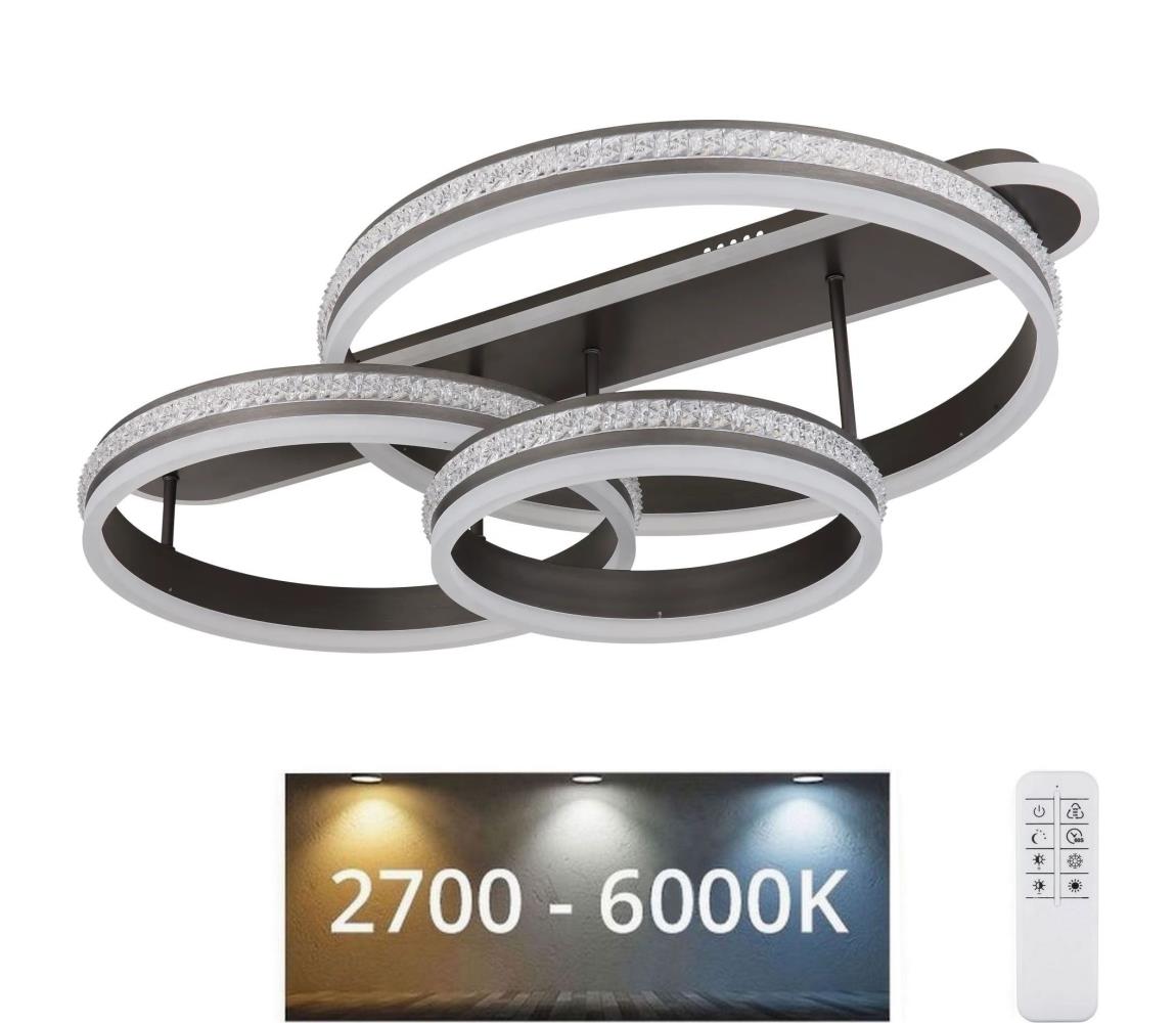 Globo 67314-75 - LED Stmívatelné stropní svítidlo GROUNI LED/75W/230V + DO 67314-75