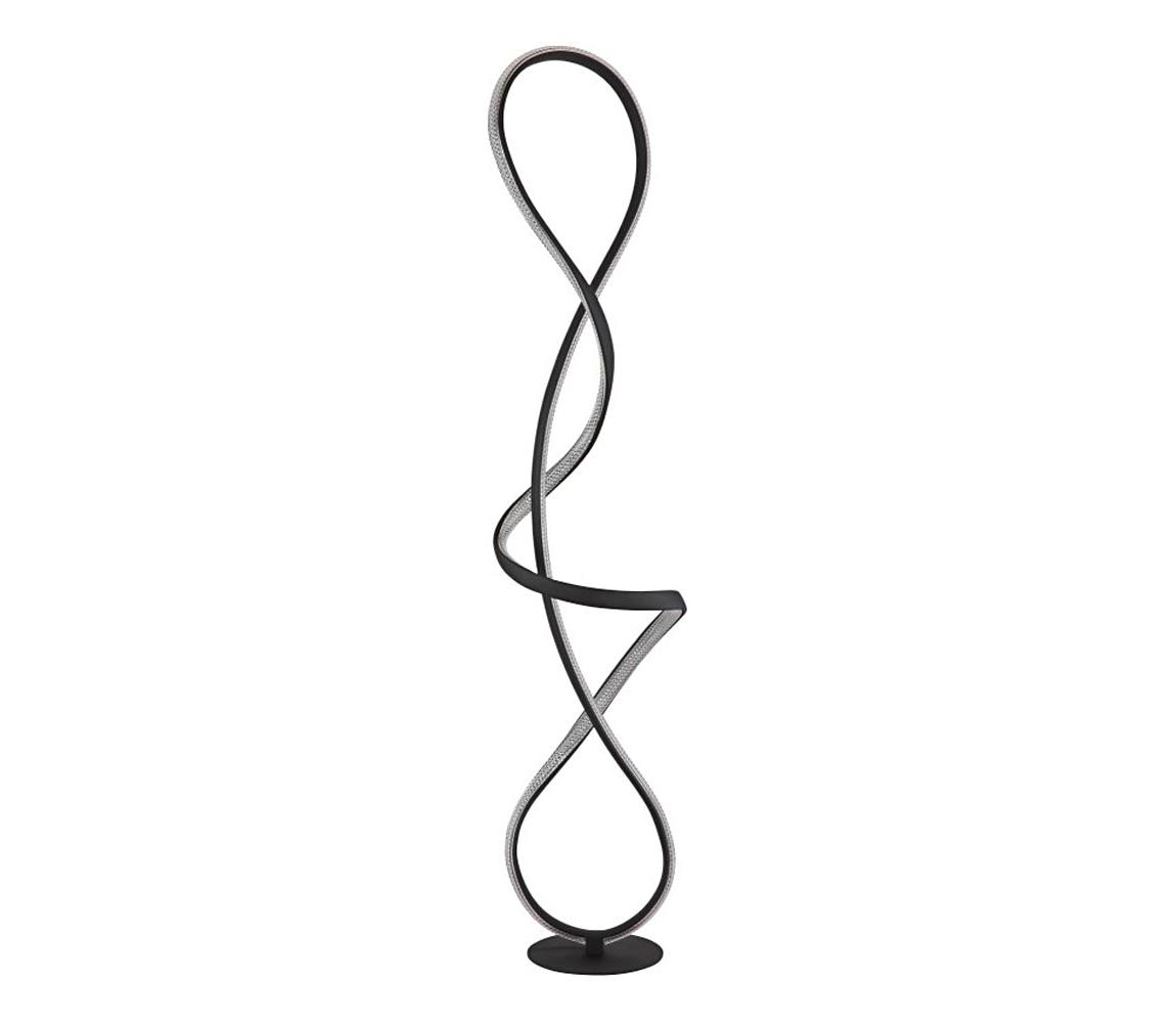 Globo 67341SS - LED Stojací lampa SWIRL LED/36W/230V černá 67341SS