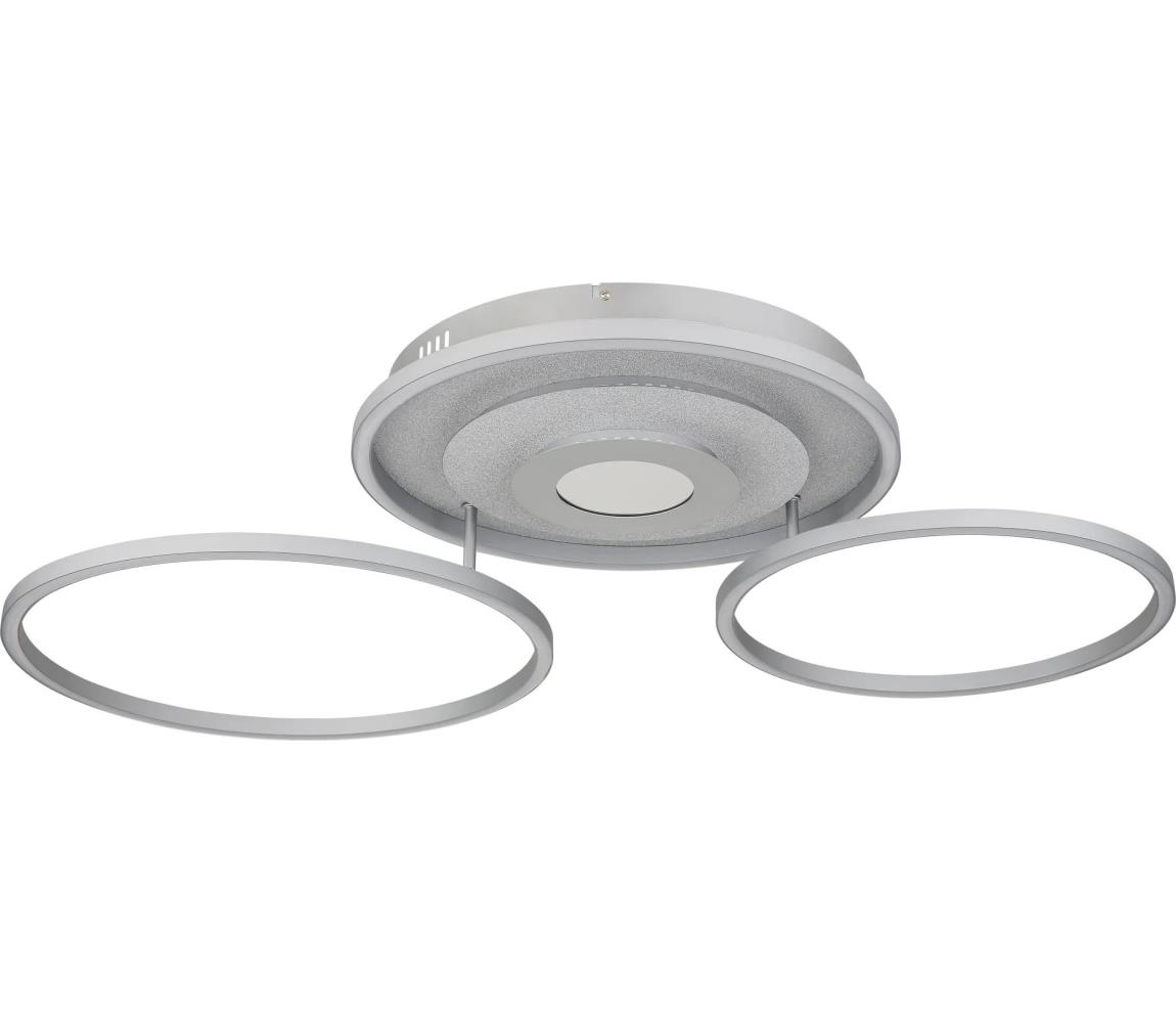 Globo 67824-40 - LED Stm stropní svítidlo MILES 40W/230V 57x99,2 cm stříbrná+DO 67824-40