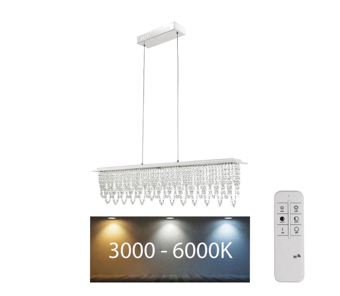 Globo 68405-24H - LED Stmívatelný křišťálový lustr na lanku LED/24W/230V + DO 68405-24H