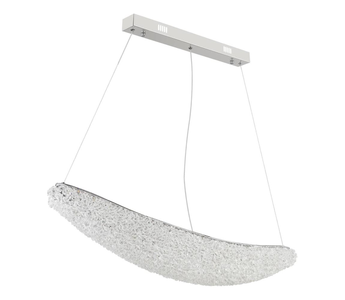 Globo 68524-40 - LED Stm lustr na lanku KRISTALLA LED/40W/230V lesklý chrom+DO 68524-40
