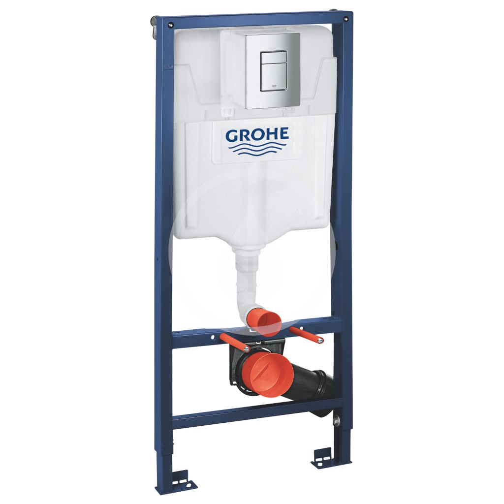 GROHE Rapid SL Předstěnový instalační set pro závěsné WC, výška 1,13 m, ovládací tlačítko Skate Cosmpolitan, chrom 38772001