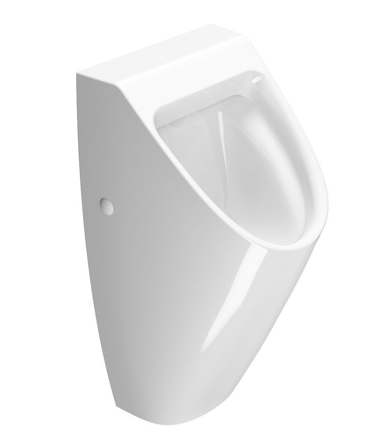 GSI COUNITY urinál se zakrytým přívodem vody, Rimless, 31x65cm, bílá ExtraGlaze 909711