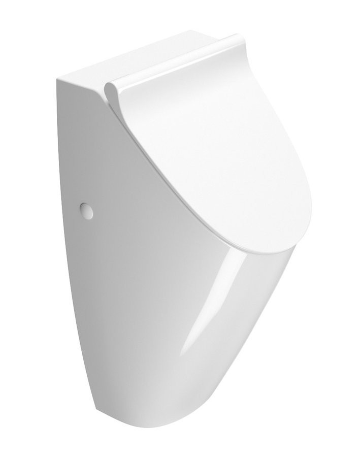 GSI COUNITY urinál se zakrytým přívodem vody s otvory pro víko, Rimless, 31x65cm, bílá ExtraGlaze 909811