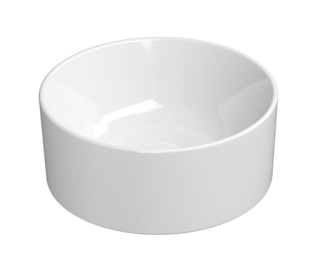 GSI KUBE X keramické umyvadlo na desku, průměr 32cm, bílá ExtraGlaze 943511