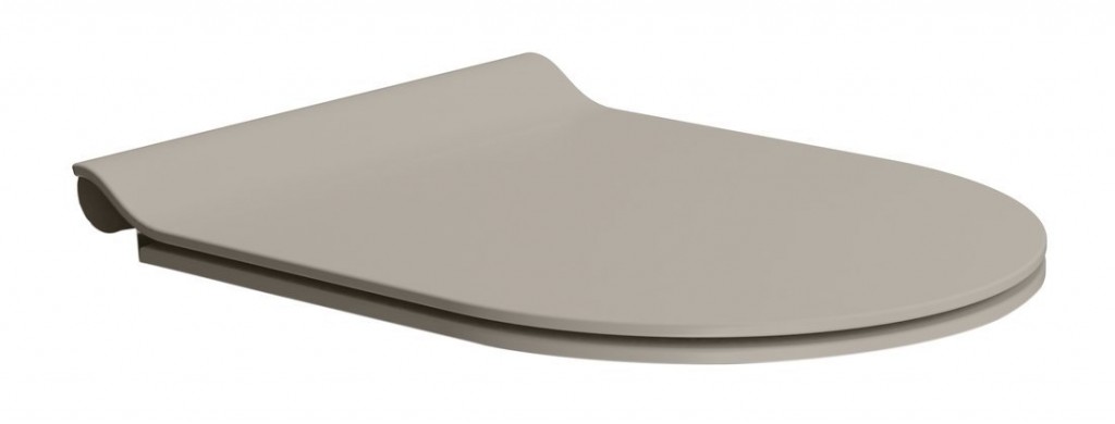 GSI WC sedátko, SLIM, Soft Close, Quick Release, tortora mat/chrom MS86CSN05