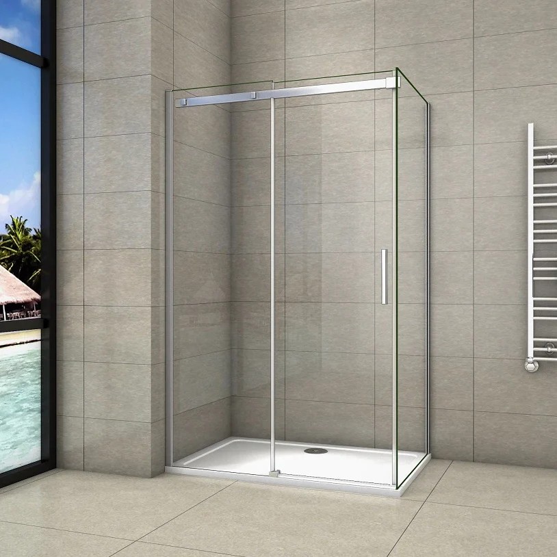H K Obdélníkový sprchový kout HARMONY 110x80, L/P varianta včetně sprchové vaničky z litého mramoru SE-HARMONY11080/THOR-11080