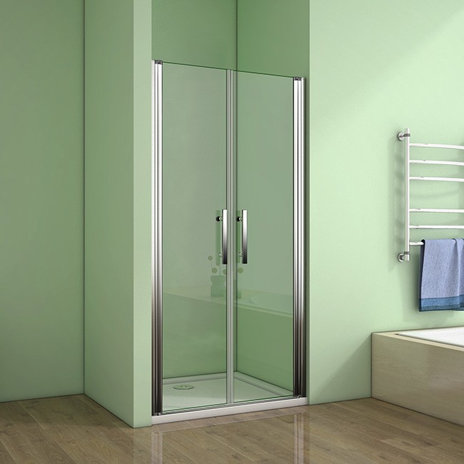 H K Sprchové dveře MELODY D2 90 dvoukřídlé 86-90 x 195, čiré sklo SE- MELODYD290-306