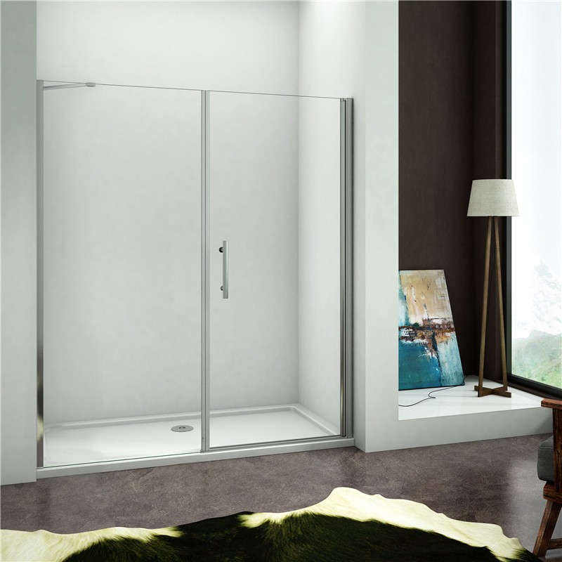 H K Sprchové dveře MELODY DW1 156 jednokřídlé dveře 152-156x195 (dveře 90 + boční stěna 70) SE-MELODYDW1156C