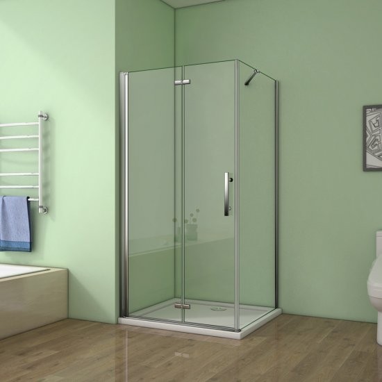 H K Sprchový kout SOLO B8 80x80x185 se zalamovacími dveřmi SE-SOLOB88080