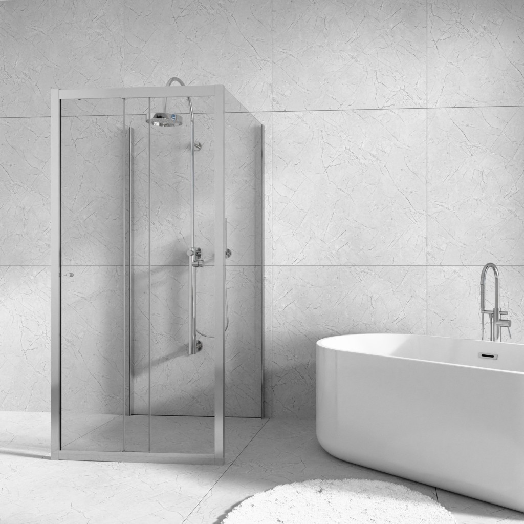 H K Třístěnný sprchový kout Flexi U3 80x110x80 L/P varianta včetně sprchové vaničky z litého mramoru SE-FLEXIU38011080/THOR-11080